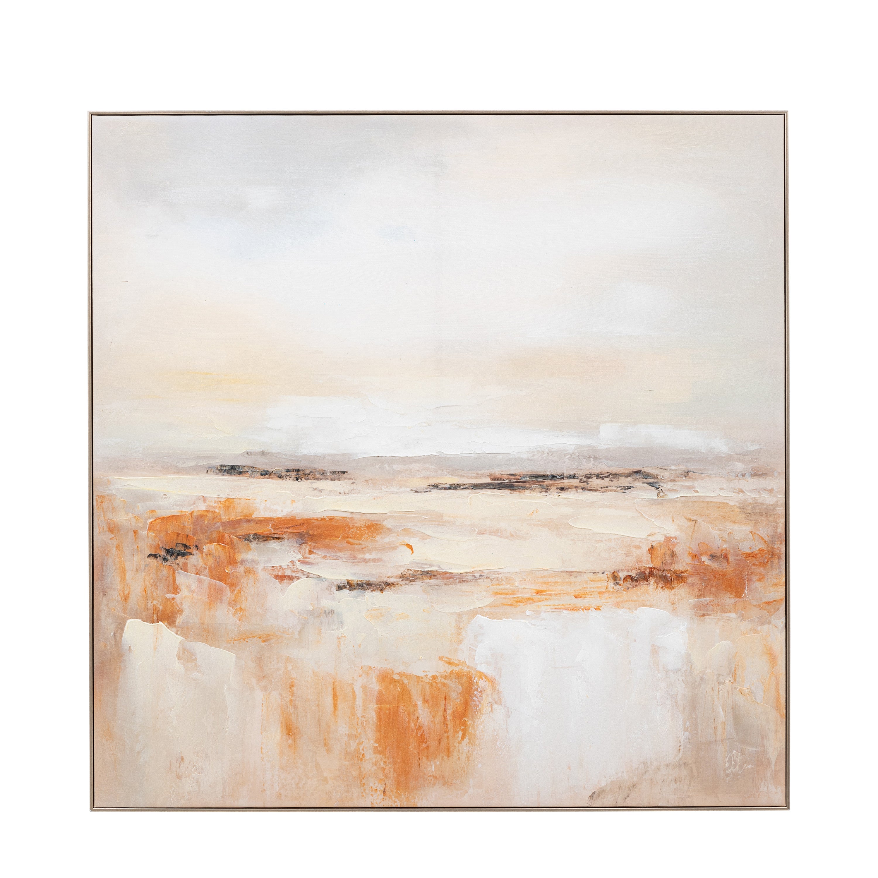 Warm Haze Framed Canvas Wall Art